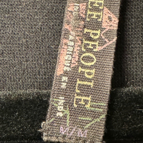 Free People Dress - Navy and Floral Wool - Medium - Picture 3 of 10